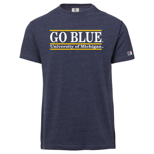 Michigan Go Blue Bar Tee