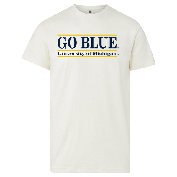 Michigan Go Blue Bar Tee