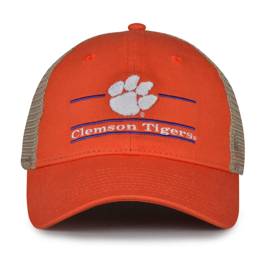 Clemson Tigers trucker hat with mesh backing