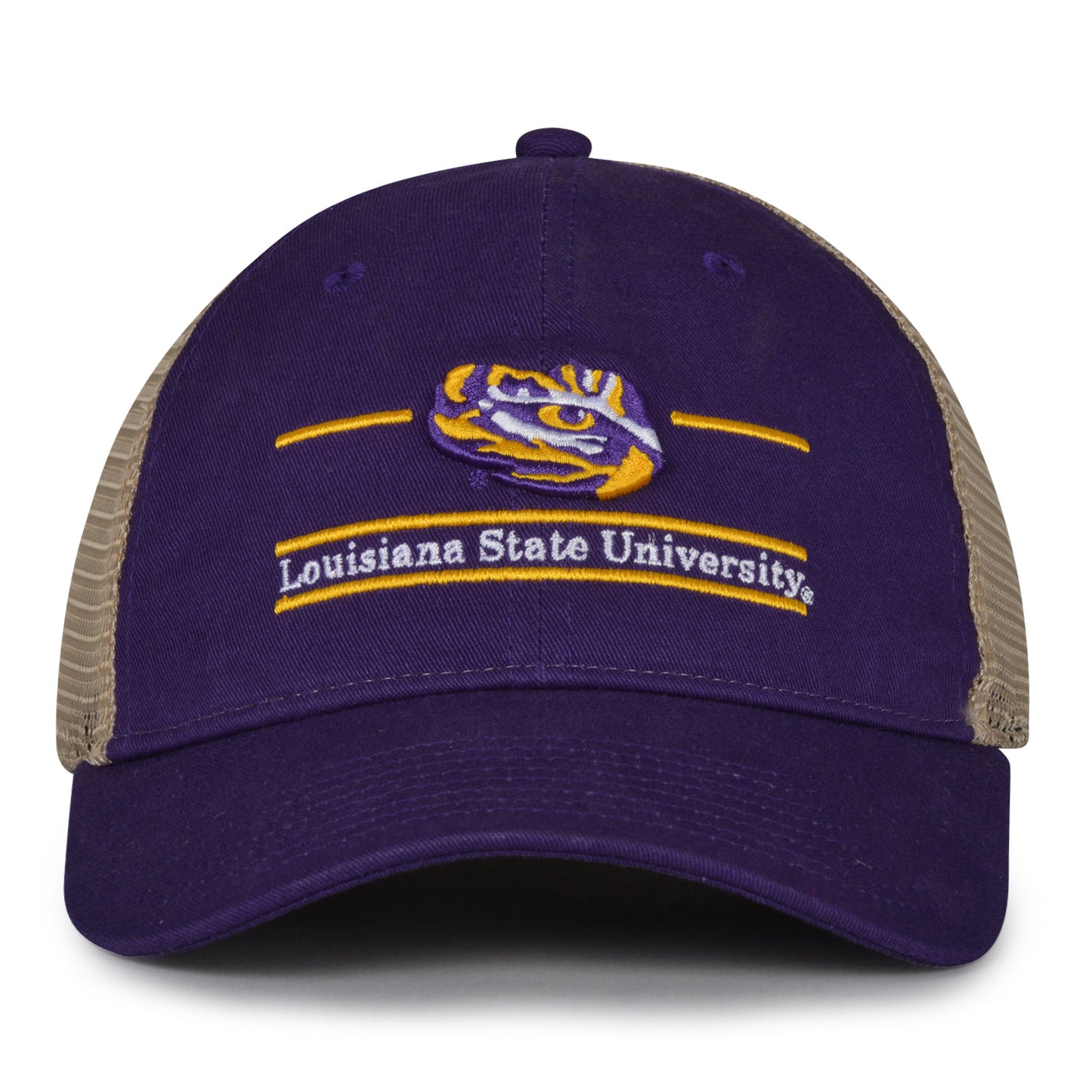 LSU Tigers trucker hat with mesh back