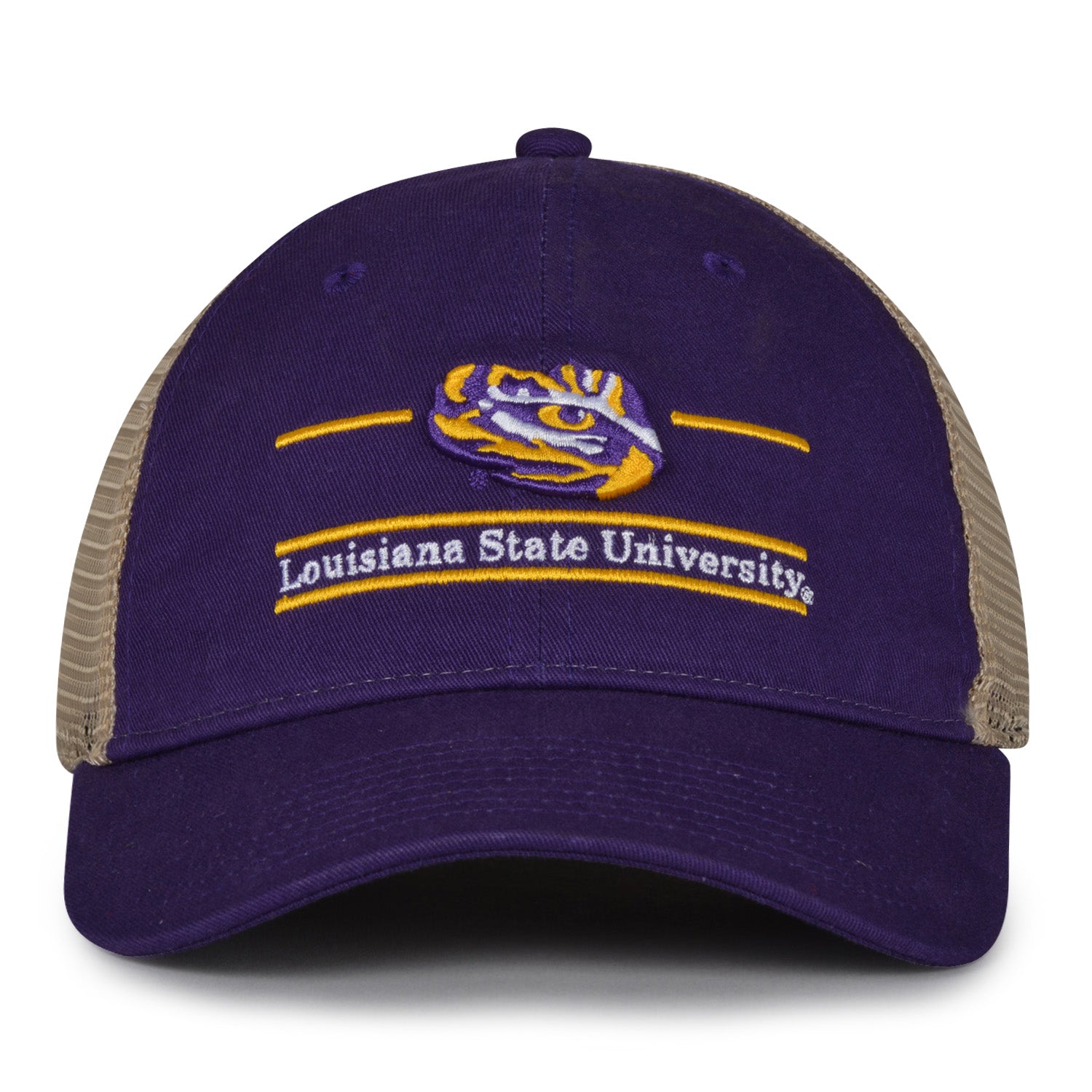 LSU Tigers trucker hat with mesh back