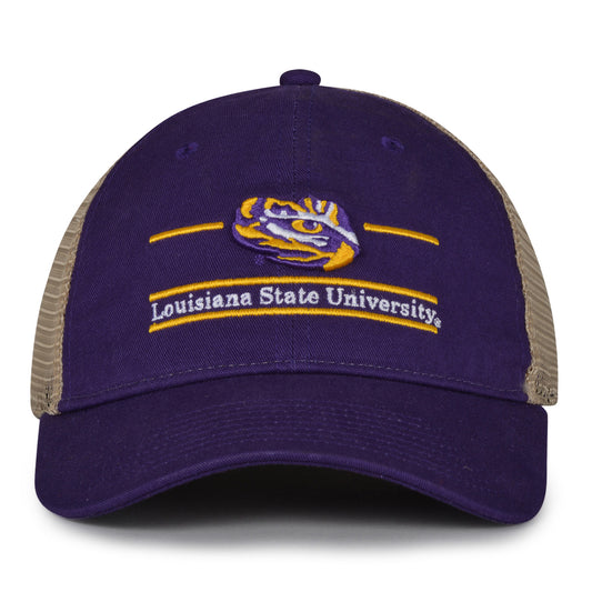 LSU Tigers trucker hat with mesh back