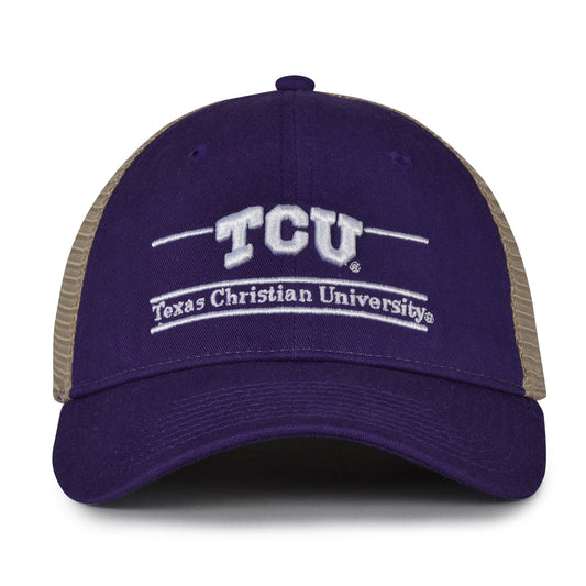 TCU Horned Frogs trucker hat with mesh design