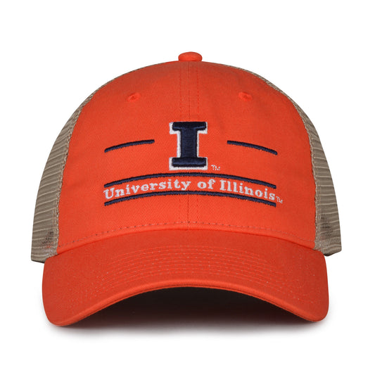 Illinois Fighting Illini trucker hat with mesh back