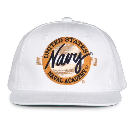 Navy Retro Circle Snapback