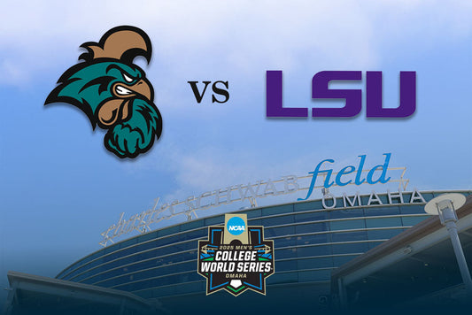 College World Series Showdown: Coastal Carolina vs. LSU in a Battle of the Unbeatens.