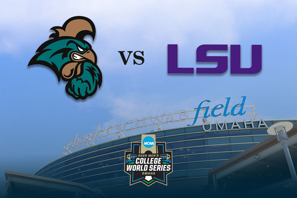 College World Series Showdown: Coastal Carolina vs. LSU in a Battle of the Unbeatens.