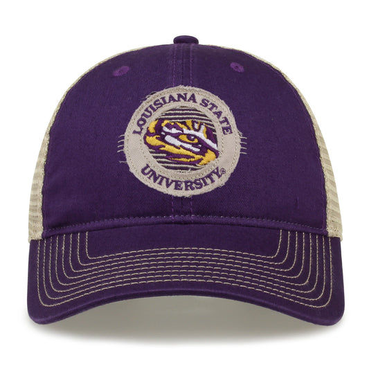 Louisiana State U Trucker Hat Circle Design