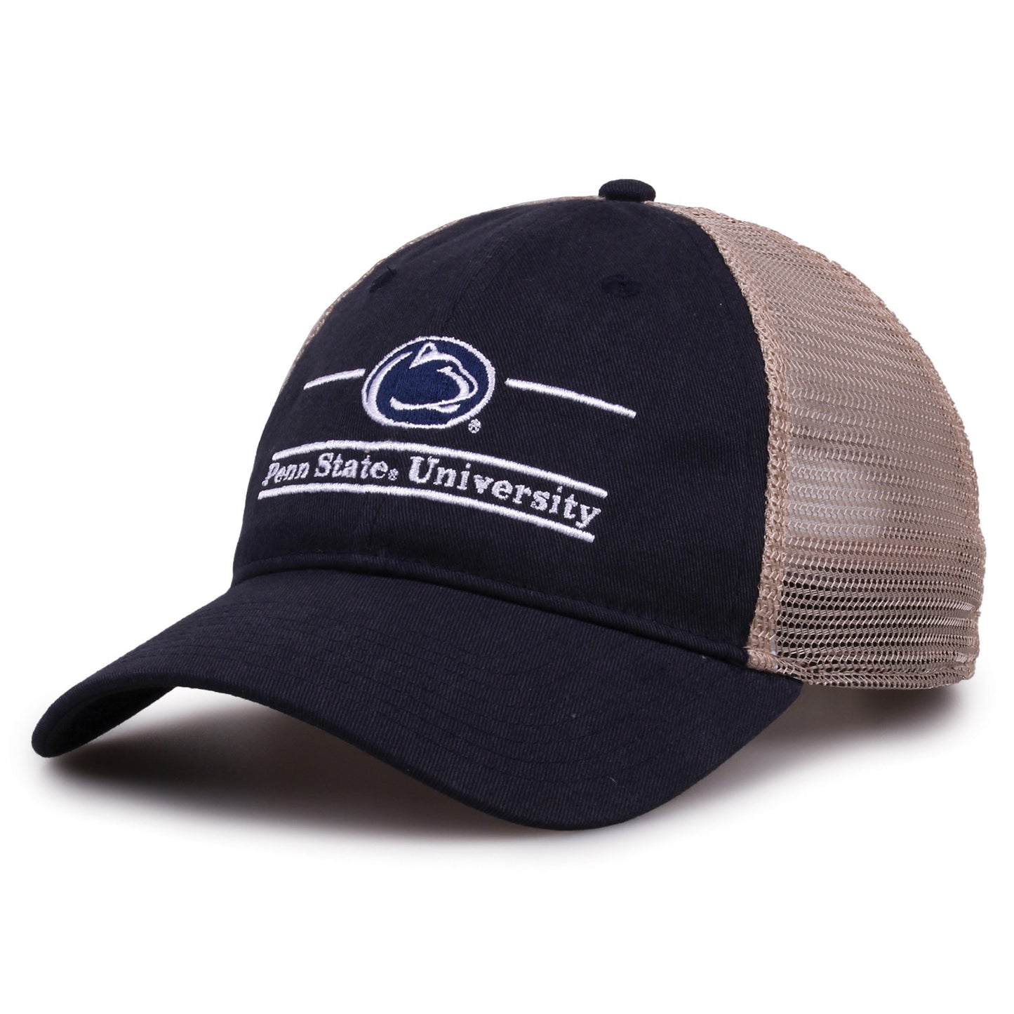 Penn State Trucker Hat with Split Bar Soft Mesh Snapback