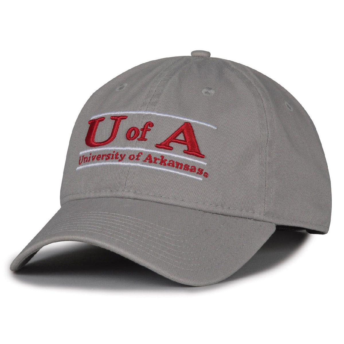 Arkansas Razorbacks Dad Cap - Light Grey, alternate view 1