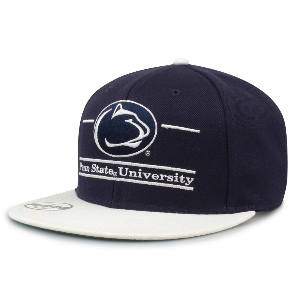 Penn State University Contrast Brim Split Bar Snapback