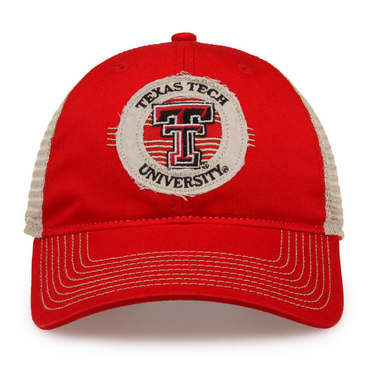 Texas Tech Trucker Hat Circle Design