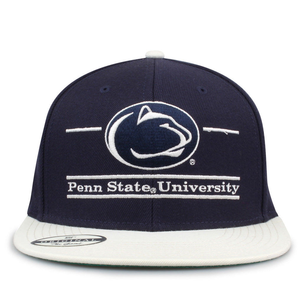 Penn State University Contrast Brim Split Bar Snapback