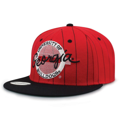 University Of Georgia Pinstripe Circle Design Snapback