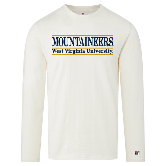 WVU Retro Bar Long Sleeve