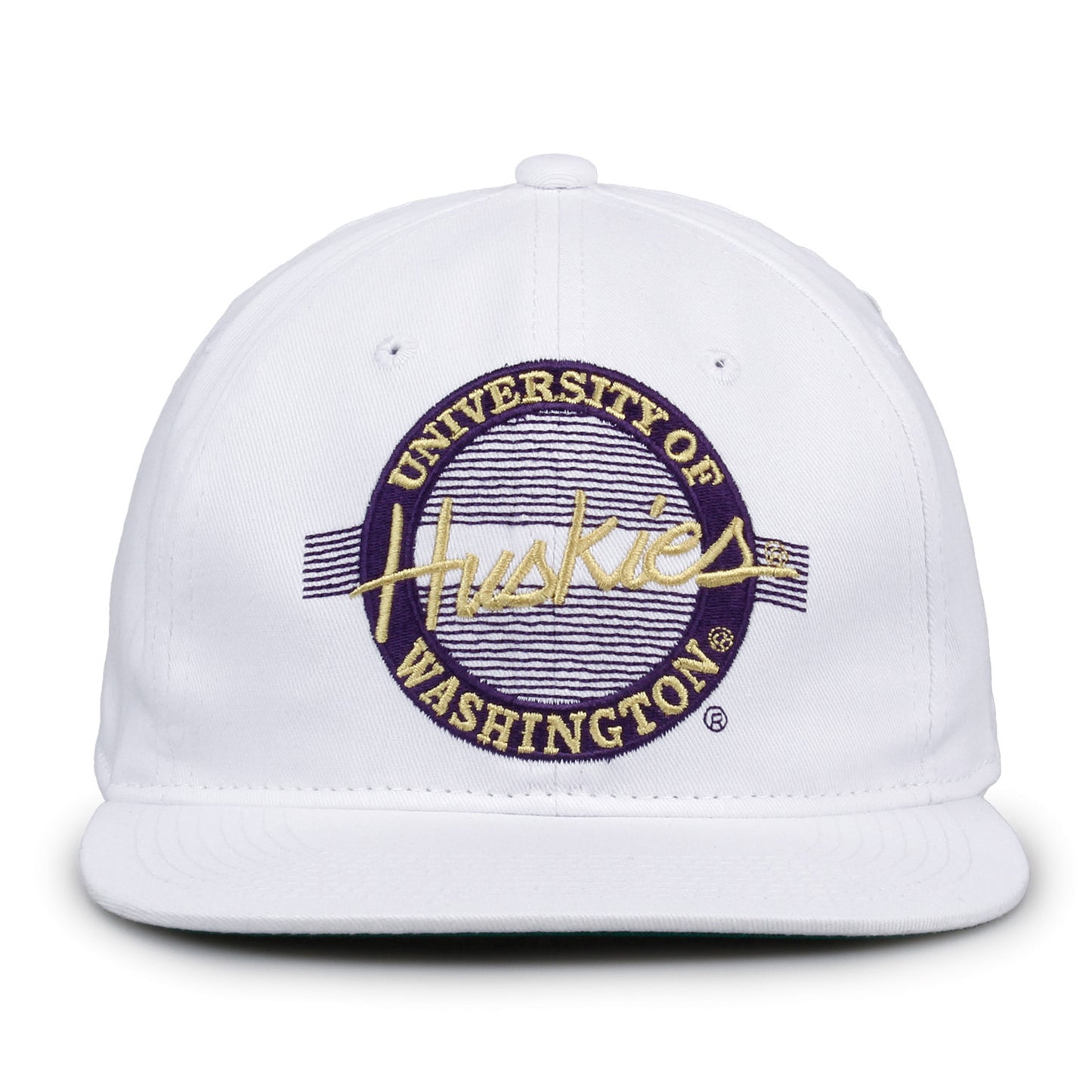 Washington Snapback Hat Retro Circle Design