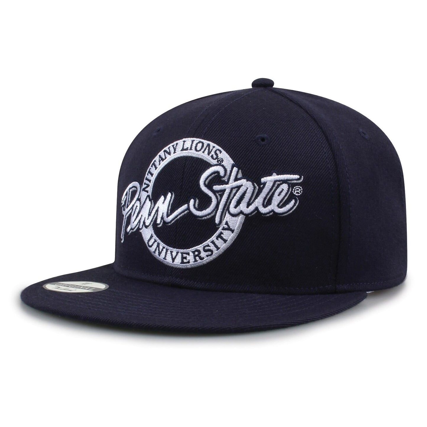 Penn State University Oversized Script Retro Circle Design