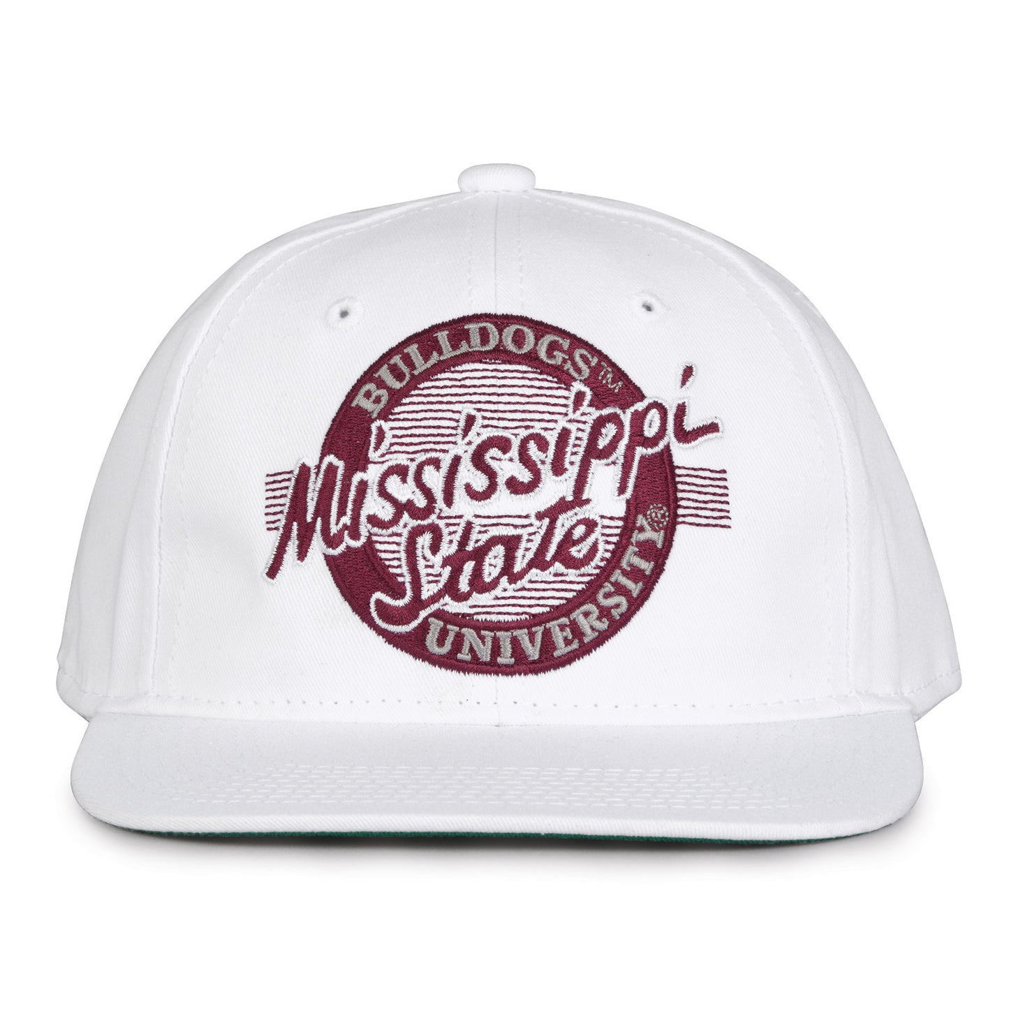 Mississippi State Snapback Hat Retro Circle Design