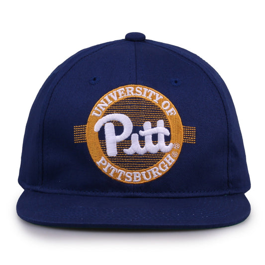 Pittsburgh Panthers Retro Circle Snapback - Royal, front view
