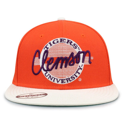 Clemson University Contrast Brim Retro Circle Design