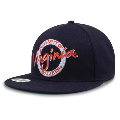 University Of Virginia Oversized Script Retro Circle Design