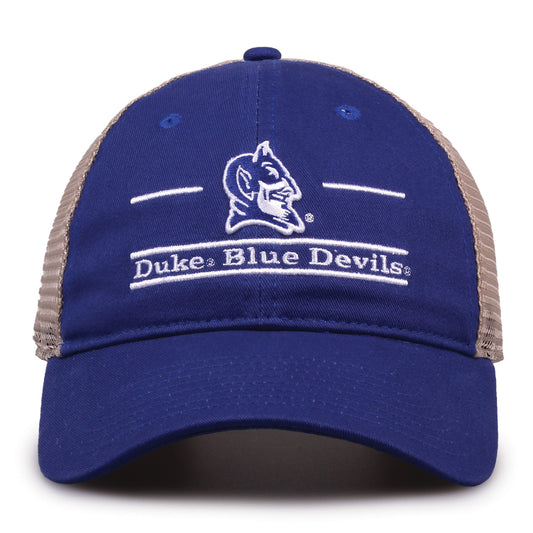 Duke Blue Devils trucker hat with breathable mesh in blue