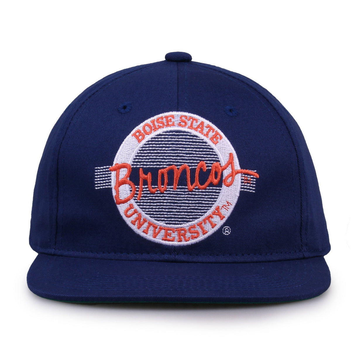 Boise State Broncos Retro Circle Snapback - Royal, front view