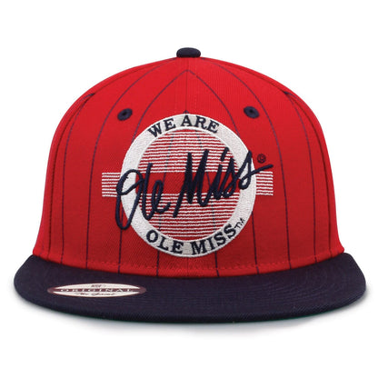 University Of Mississippi Pinstripe Circle Design Snapback