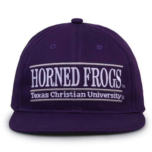 TEXAS CHRISTIAN PURPLE RETRO BAR DESIGN