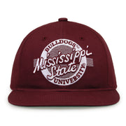 Retro Circle Snapback - Maroon