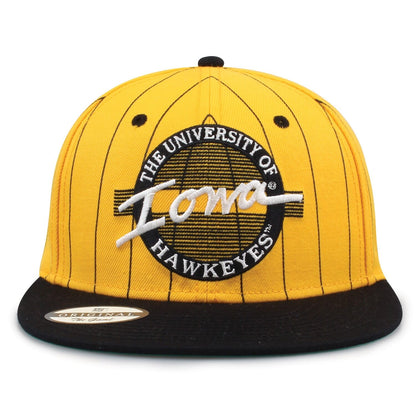 University Of Iowa Pinstripe Circle Design Snapback