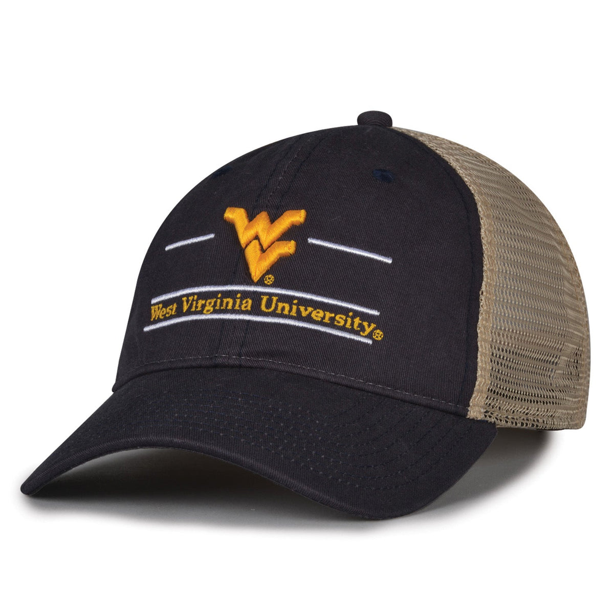 West Virginia Mountaineers Split Bar Trucker, alternate view 1