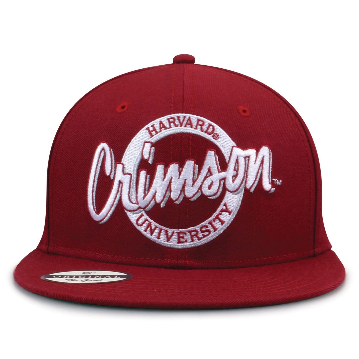 Harvard University Oversized Script Retro Circle Design