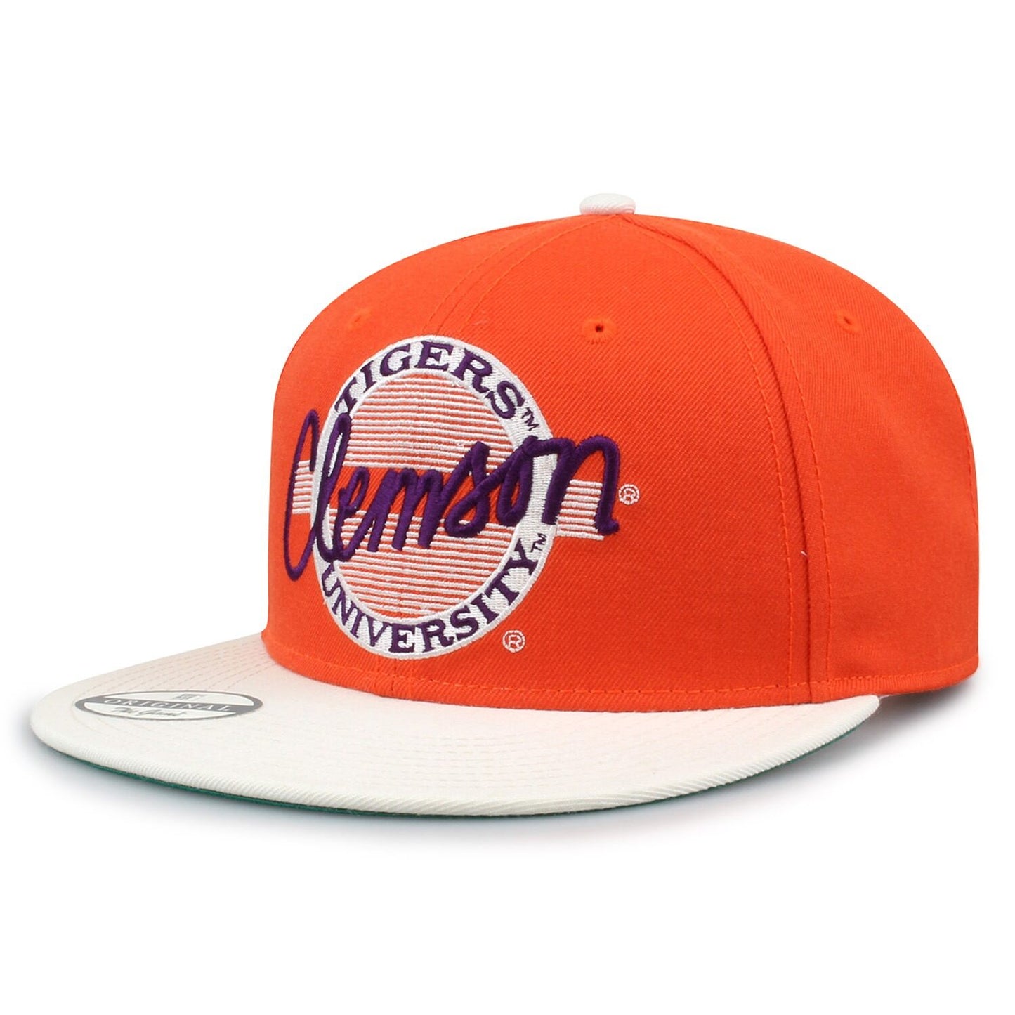 Clemson University Contrast Brim Retro Circle Design