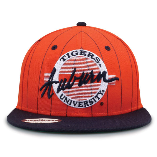 Auburn University Pinstripe Circle Design Snapback