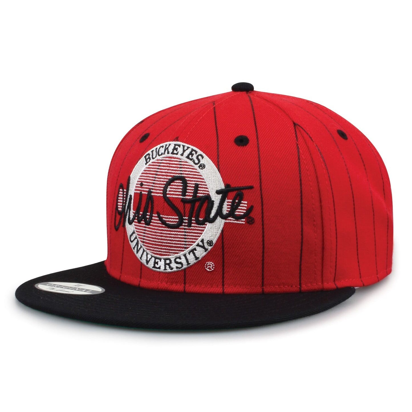 Ohio State University Pinstripe Circle Design Snapback