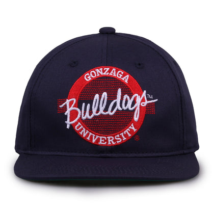 Gonzaga Snapback Hat Retro Circle Design