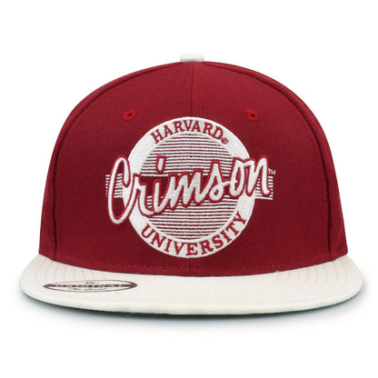 Harvard University Contrast Brim Retro Circle Design