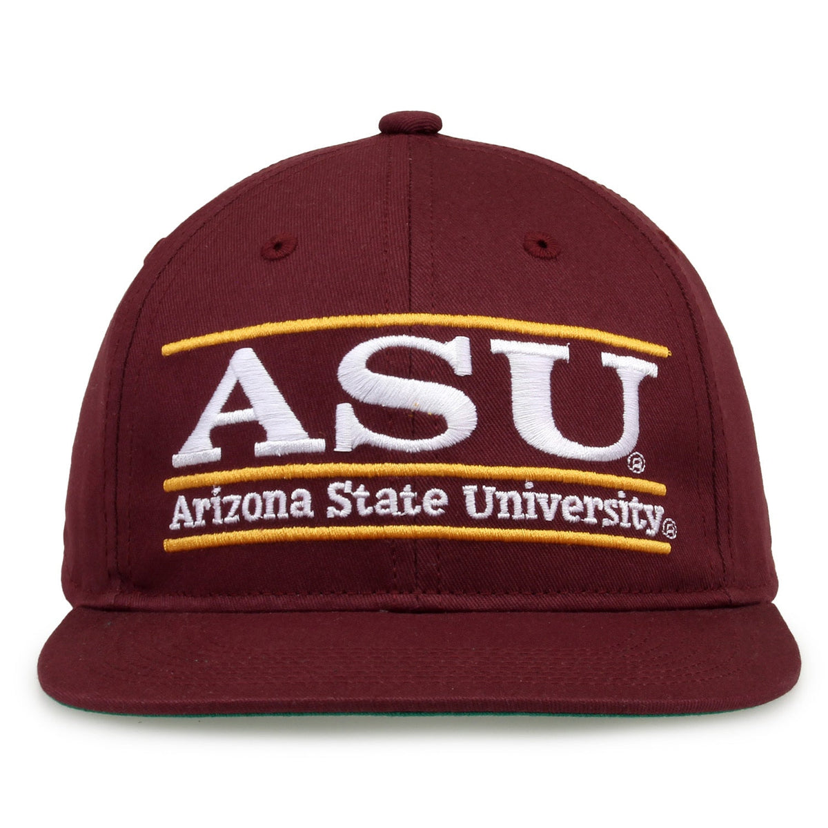 Arizona State Sun Devils Retro Bar Snapback - Maroon, front view