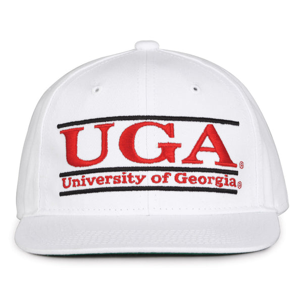 Georgia Retro Bar Snapback - White