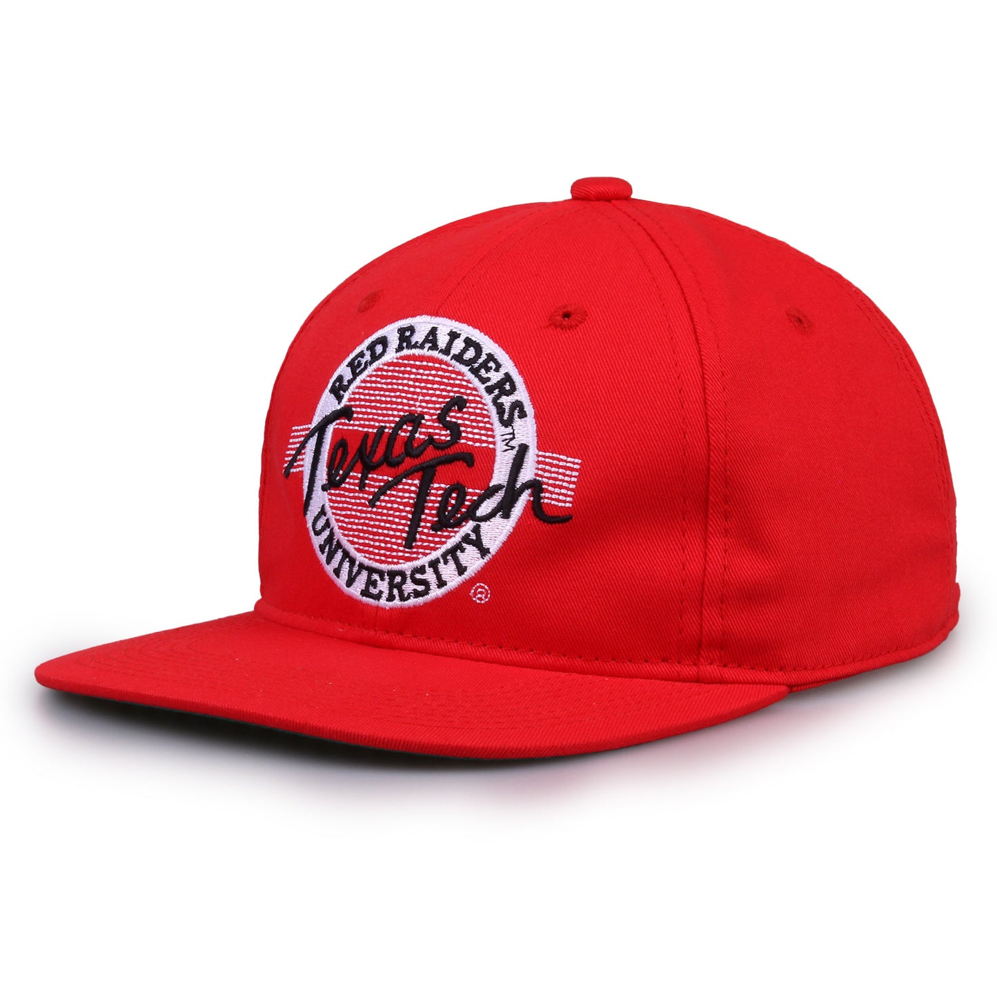 Texas Tech Snapback Hat Retro Circle Design