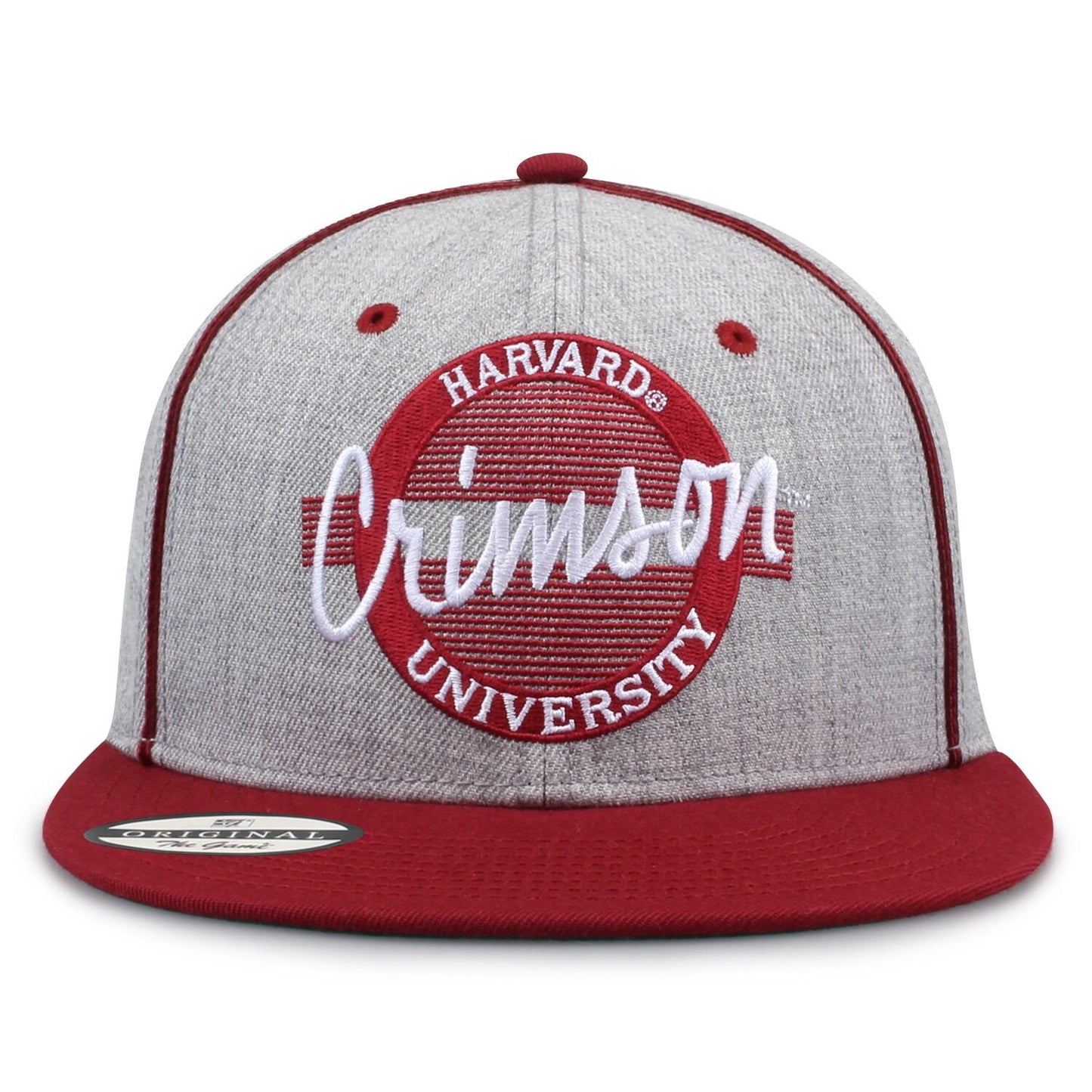 Harvard University Classic Grey Wool Circle Design Snapback