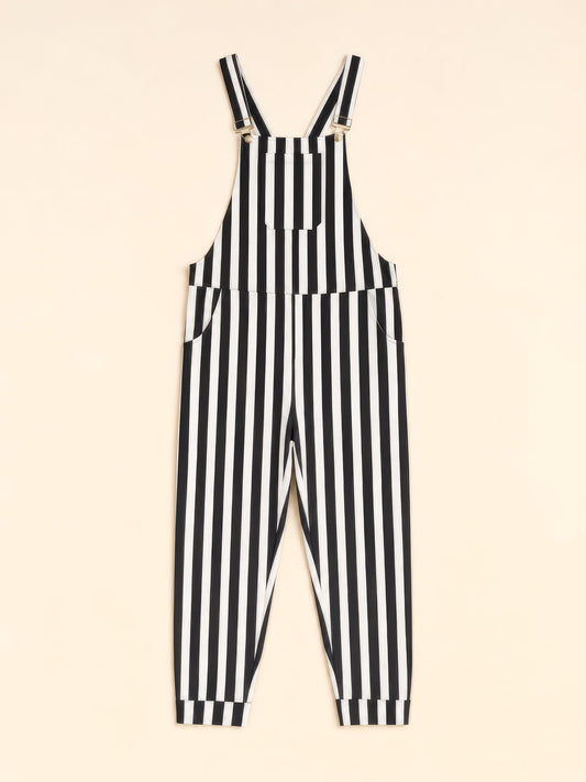 Swoveralls - Black/White Stripes