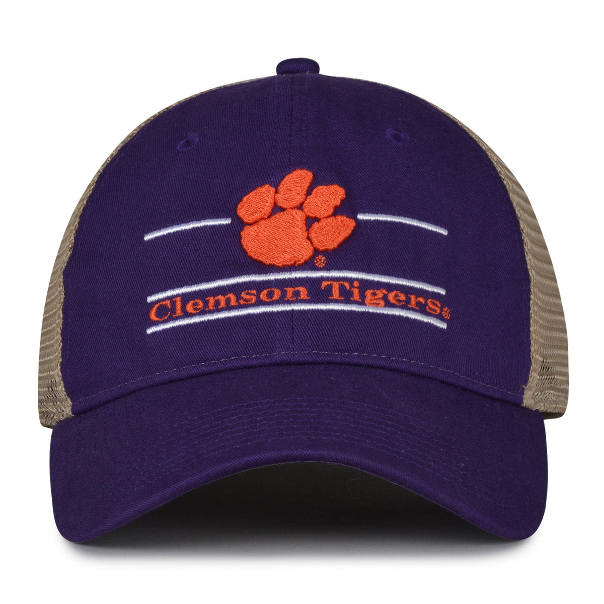 Clemson Tigers Split Bar Trucker - Purple, product view
