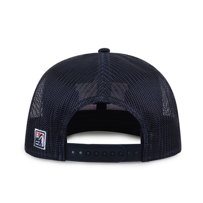 Auburn University Class of '92 trucker hat, rear view of mesh back and adjustable snapback closure