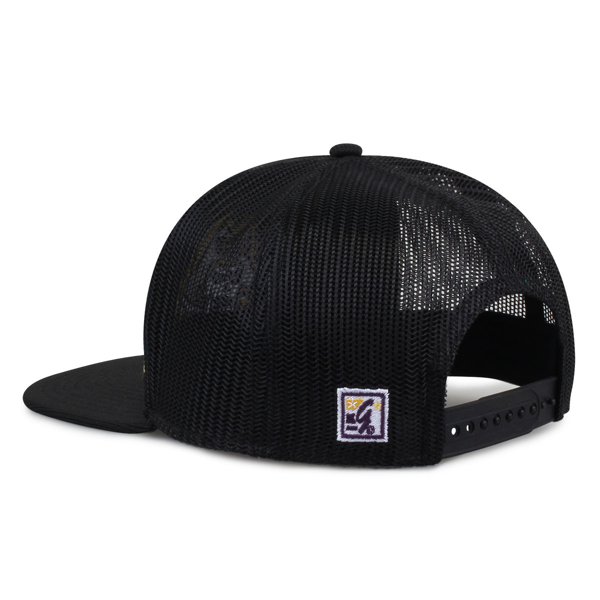 East Carolina University Class of '92 trucker hat, angled rear view showing mesh panels and snapback closure