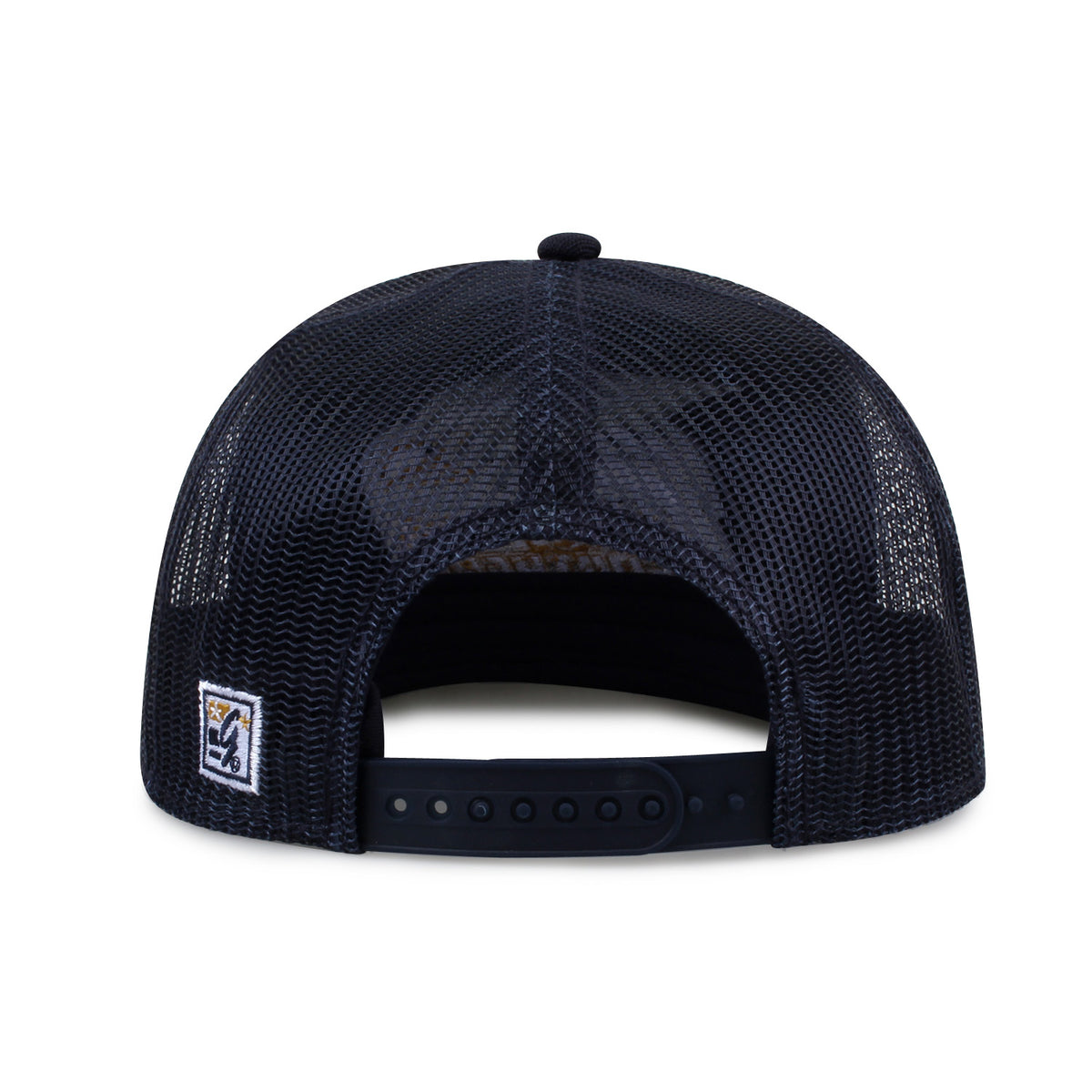 Georgia Southern University Class of '92 trucker hat, rear view of mesh back and adjustable snapback closure