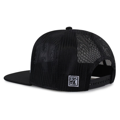 University of Hawaii Class of '92 trucker hat, angled rear view showing mesh panels and snapback closure