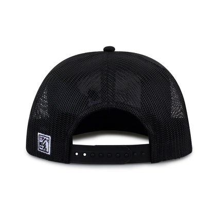 Kansas State University Class of '92 trucker hat, rear view of mesh back and adjustable snapback closure