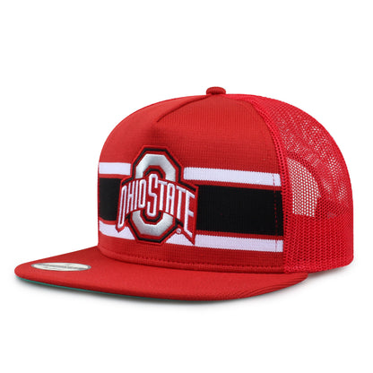 The Ohio State University Class of '92 trucker hat, angled front view showing embroidered logo and mesh side